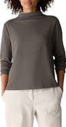 Eileen Fisher Funnel Neck Long Sleeve Top