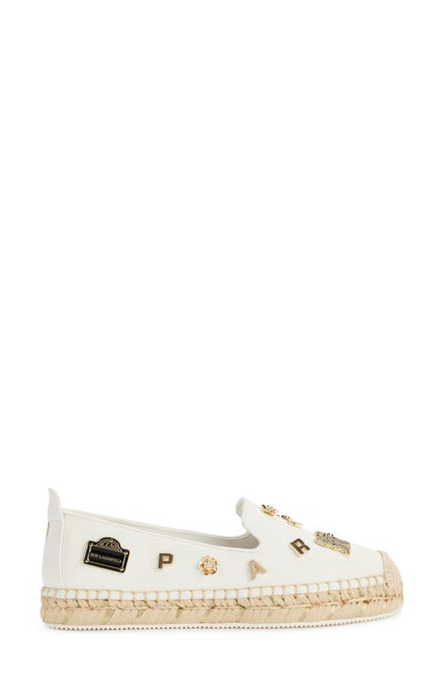 Shop Karl Lagerfeld Michaela Espadrille Flat In Bright White