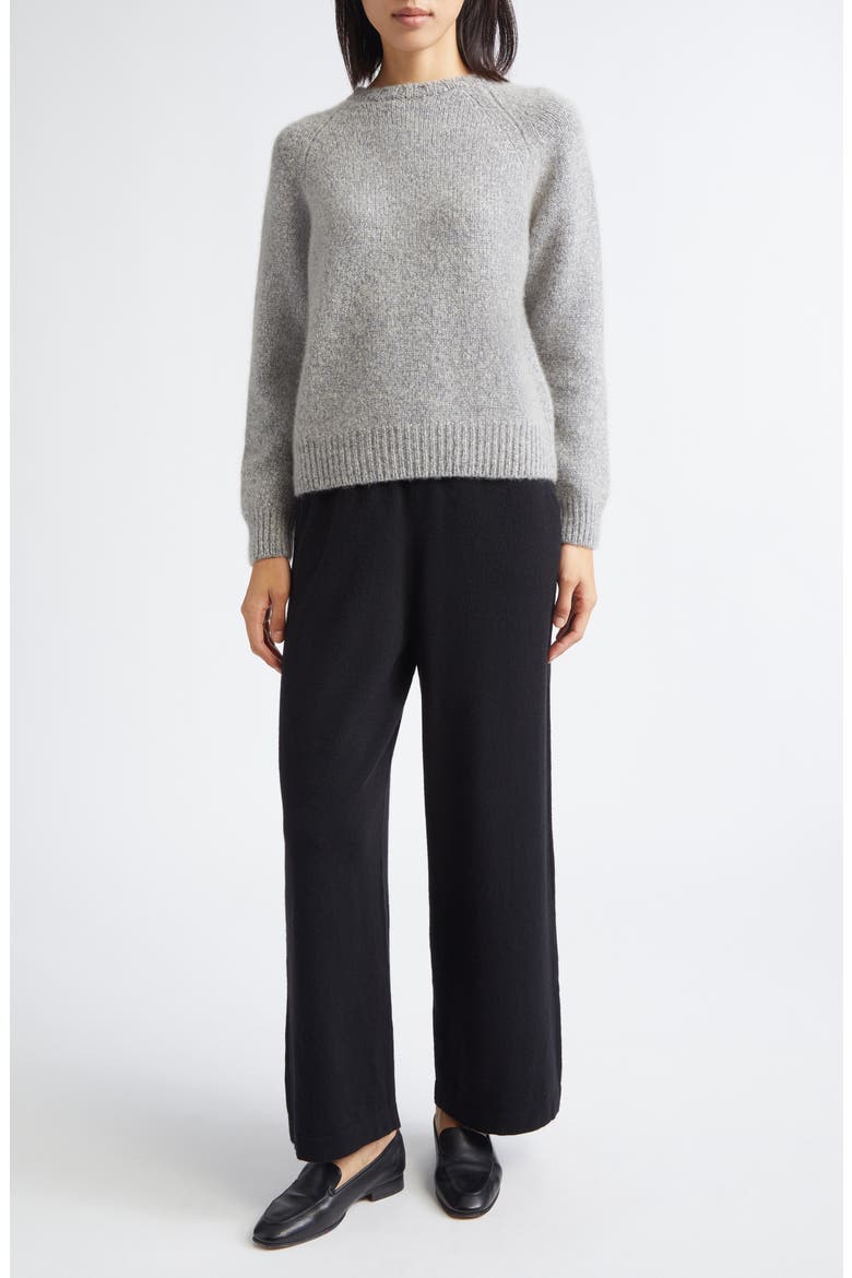 Bay Cashmere & Cotton Crewneck Sweater, Alternate, color, SEA SURF