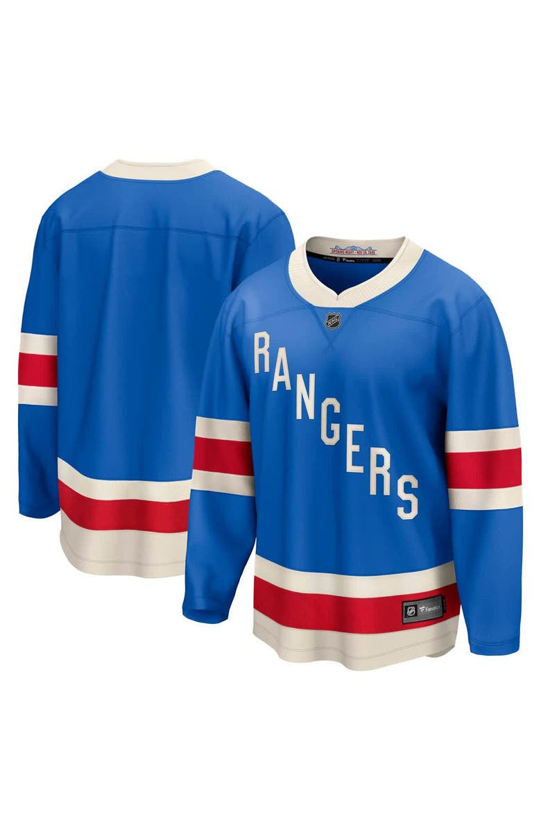 FANATICS Men's Fanatics  Blue New York Rangers Centennial Breakaway Jersey, Main, color, Blue