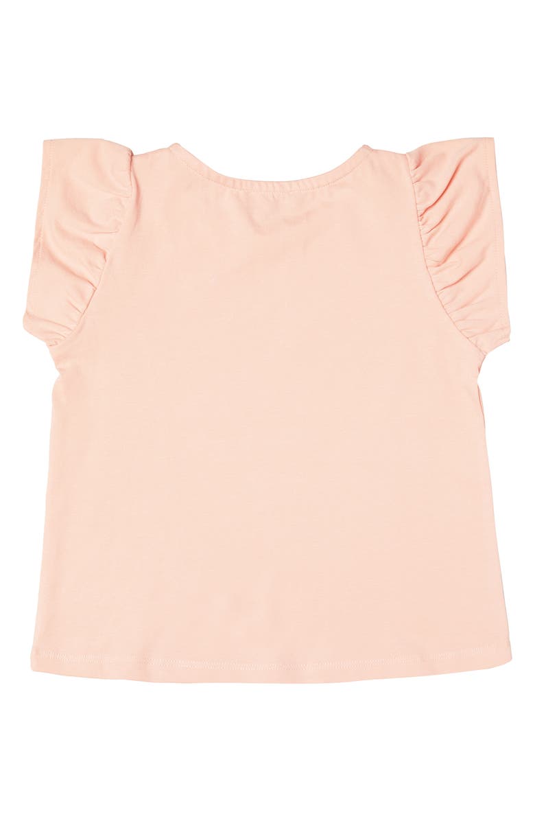 art & eden Zaria Ruffle Sleeve Graphic Tee, Alternate, color,