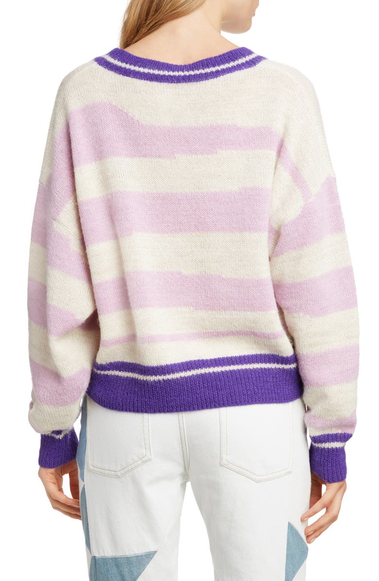 Isabel Marant Étoile Glowy Stripe Sweater, Alternate, color, 