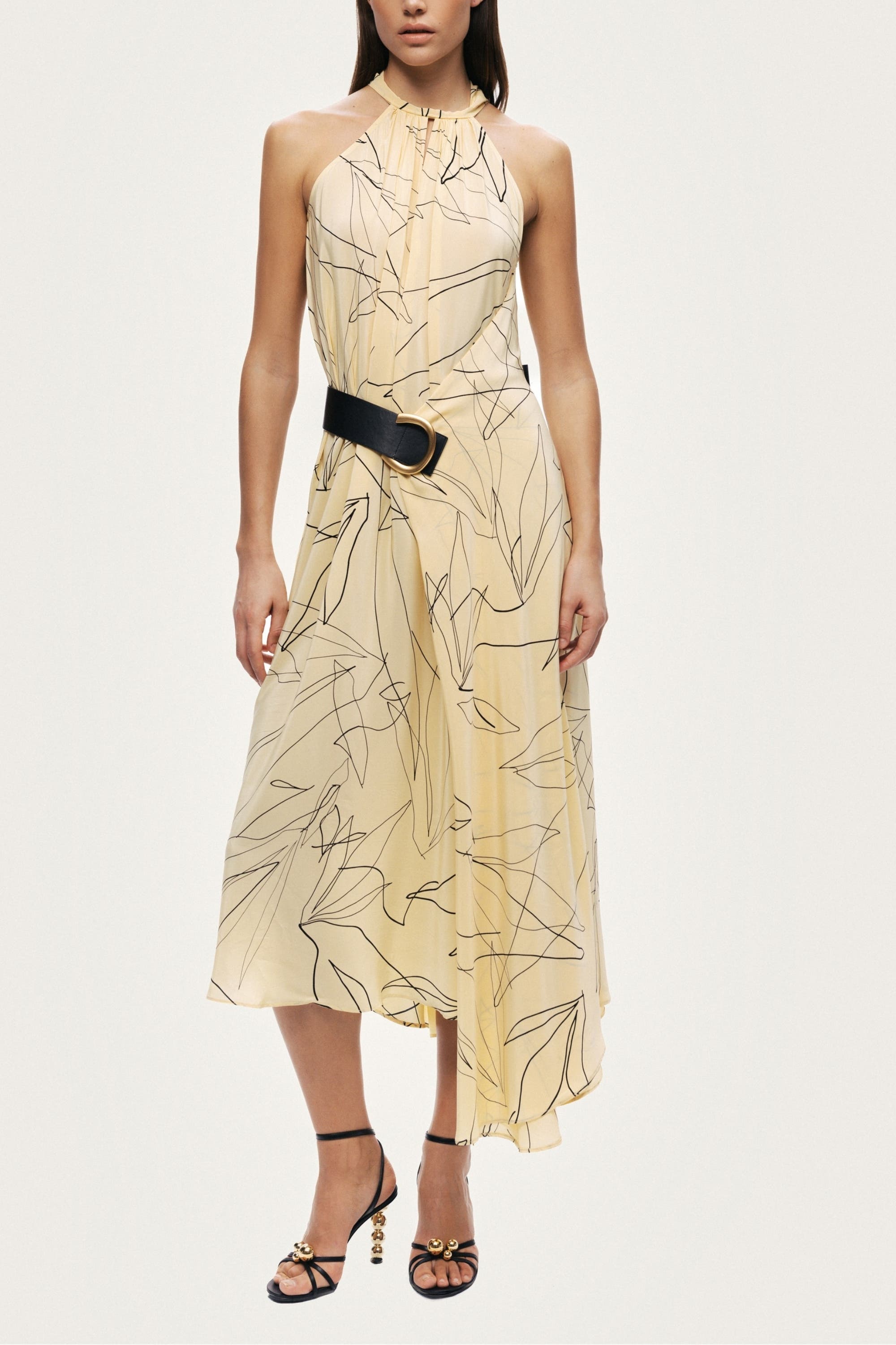 Printed Halter Midi Dress - image 2