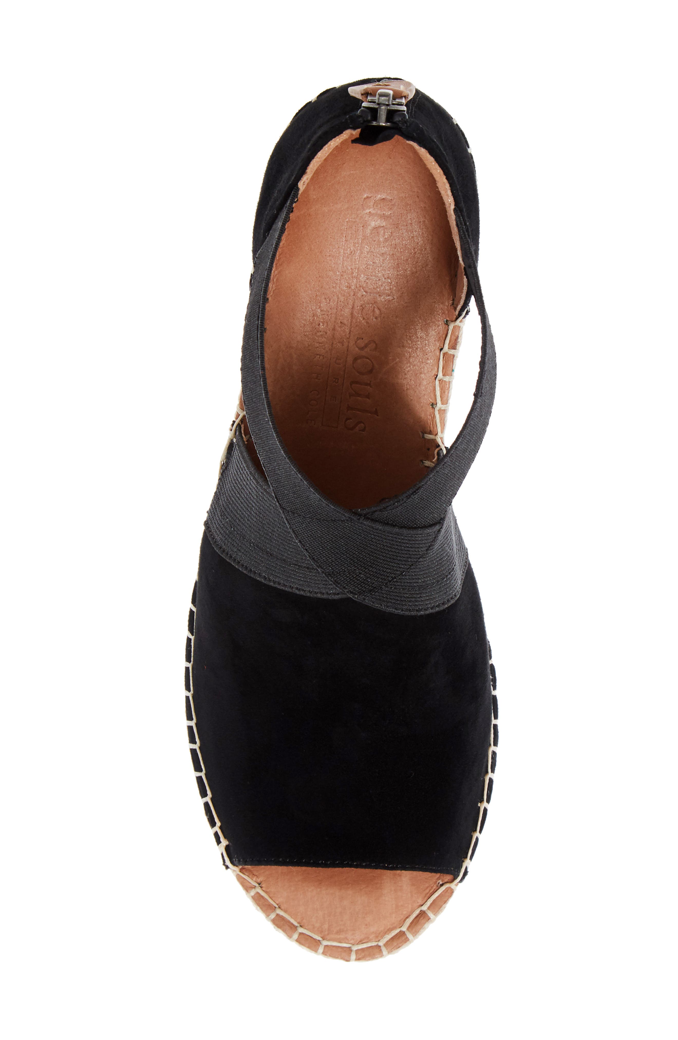 Signature Colleen Wedge Sandal, Alternate, color, BLACK SUEDE