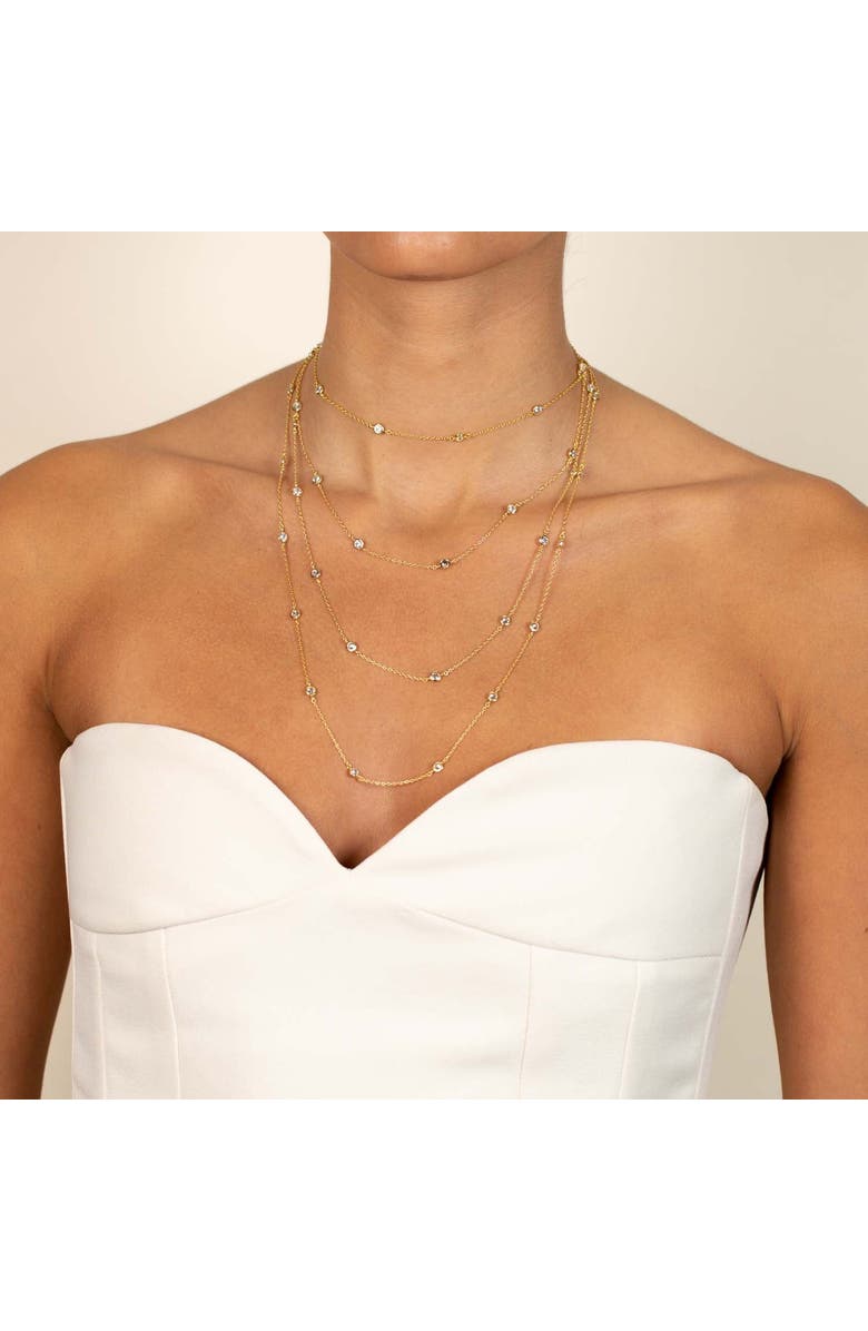 BY ADINA EDEN Diamond by the Yard Necklace, Main, color, 