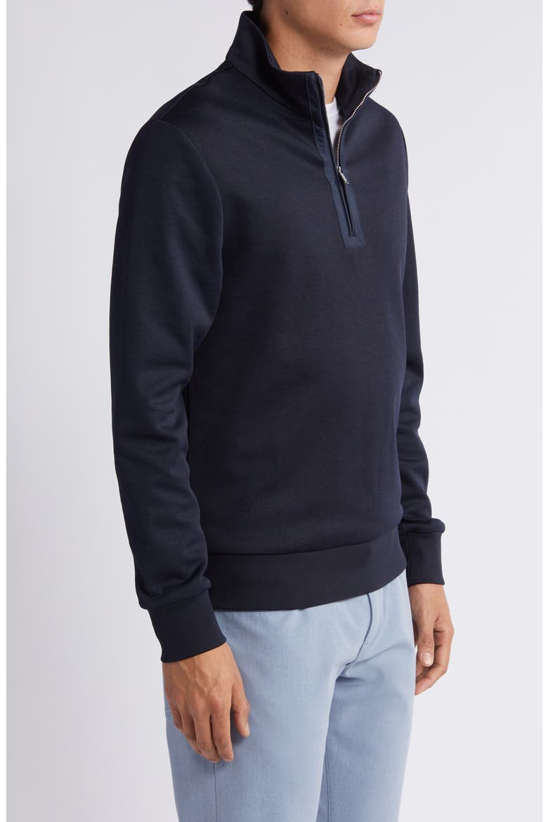 Sidney Quarter Zip Pullover, Alternate, color, DARK BLUE