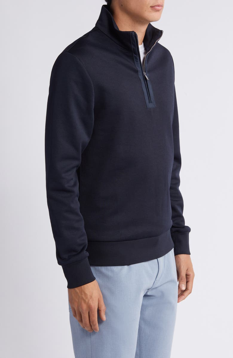 BOSS Sidney Quarter Zip Pullover, Alternate, color, Dark Blue