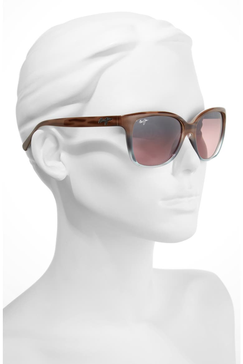 Starfish 56mm PolarizedPlus2® Cat Eye Sunglasses, Alternate, color, BROWN