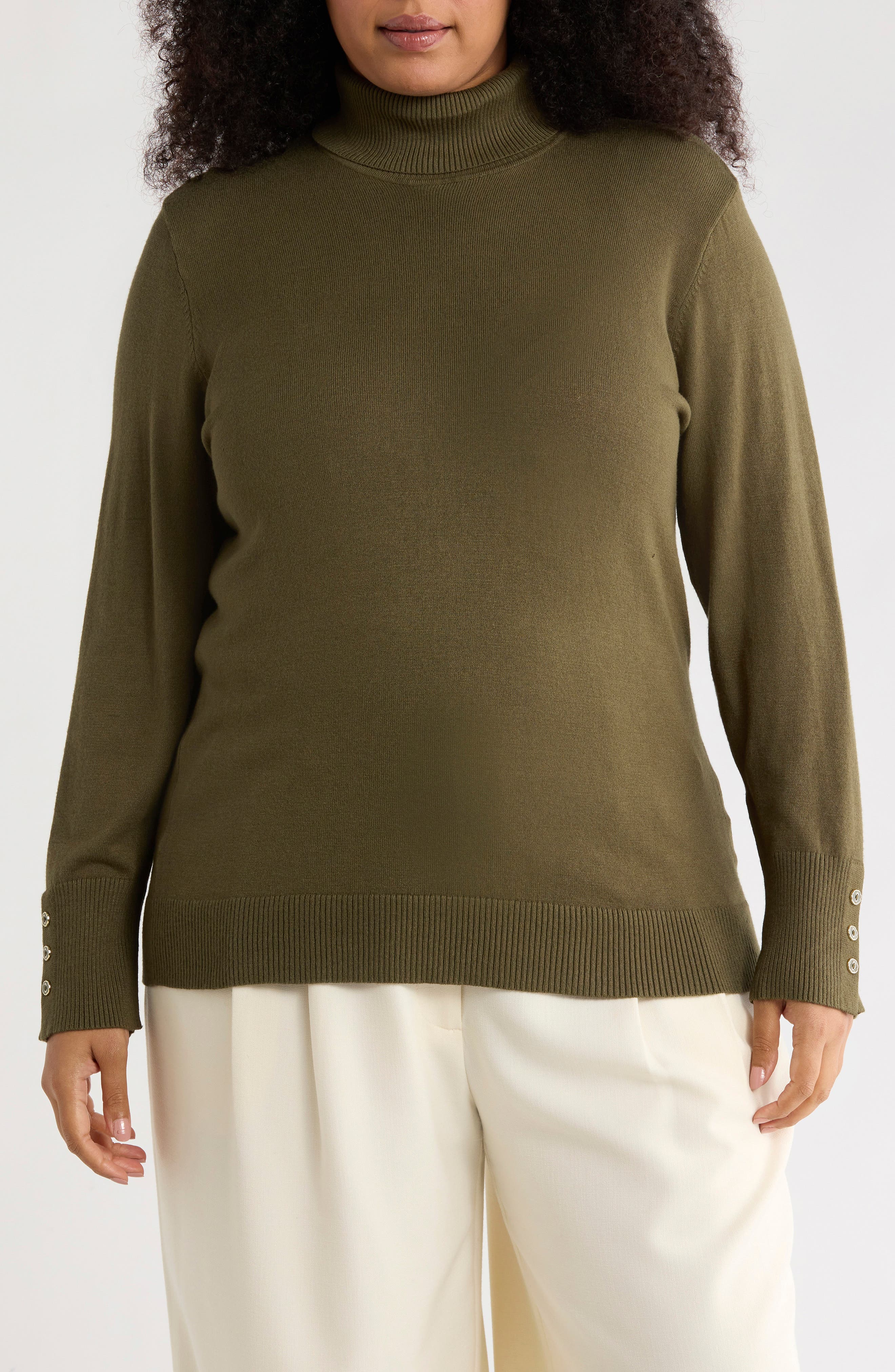 Joseph A Essential Fine Gauge Turtleneck Sweater