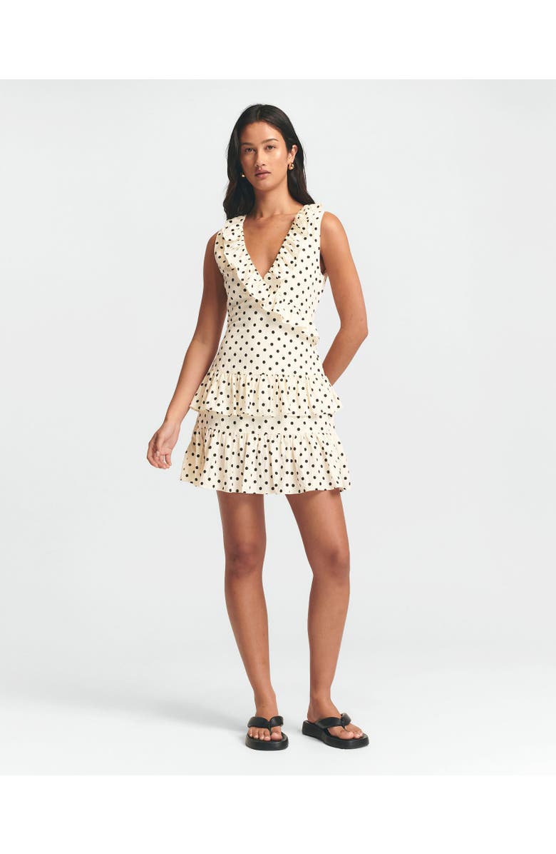 ST MRLO Jada Mini Dress, Alternate, color, Cream Base Spot