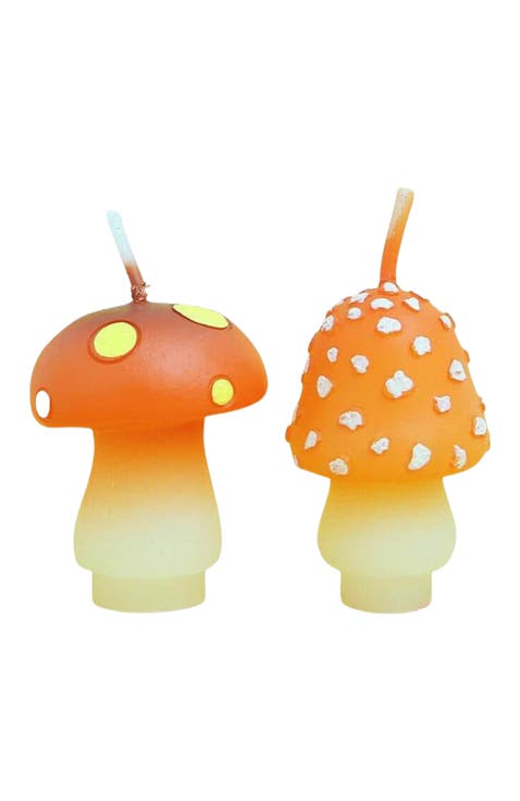 Mini Mushroom Candle Set