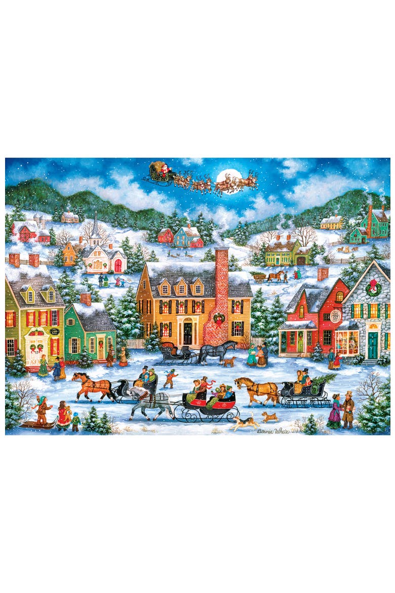 Christmas Eve Fly By 1000 Piece Puzzle, Alternate, color, Multicolor