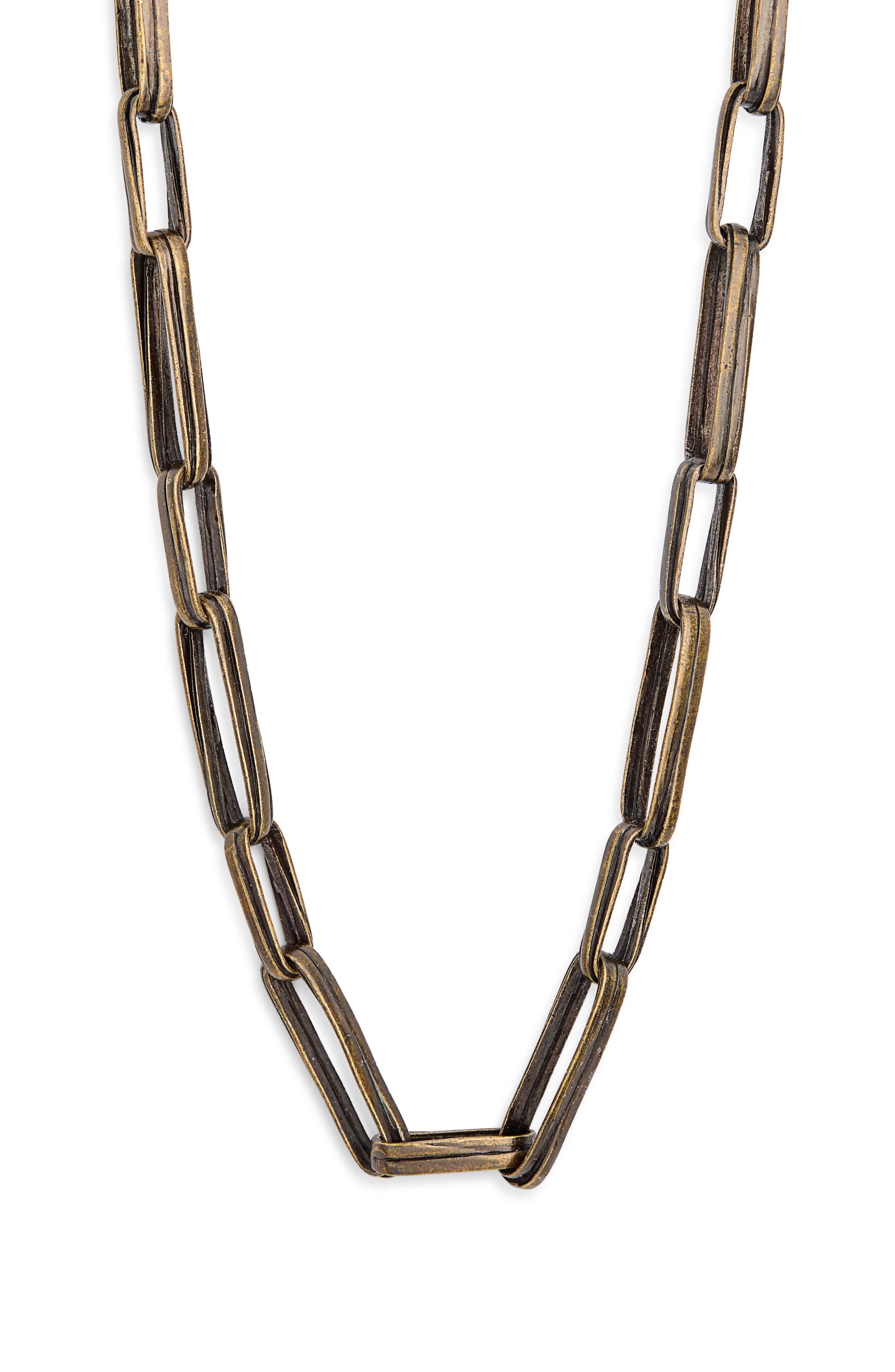 Karine Sultan Long Geometric Frame Necklace