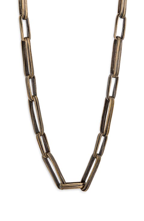 Long Geometric Frame Necklace