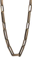 Karine Sultan Long Geometric Frame Necklace