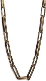 Karine Sultan Long Geometric Frame Necklace