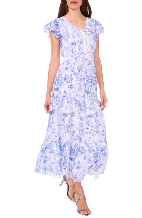 Flutter Sleeve Maxi Dress