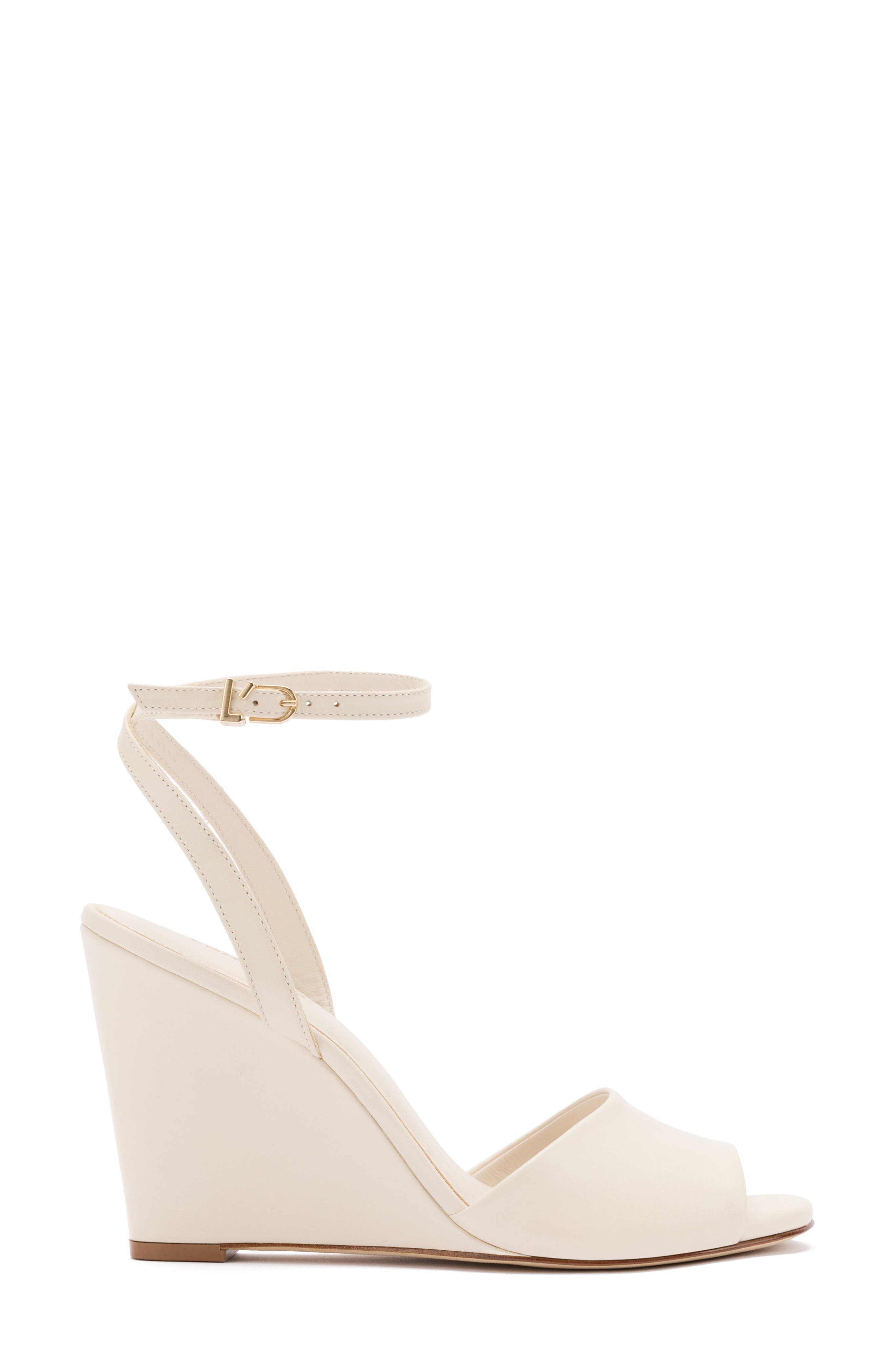 Larroudé Yves Ankle Strap Wedge Sandal, Alternate, color, 