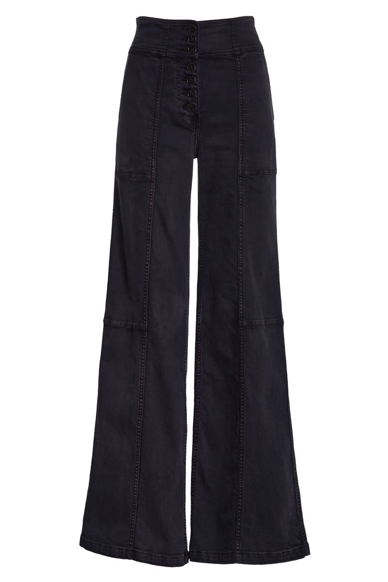 Greer Wide Leg Jeans, Alternate, color, CHARCOAL
