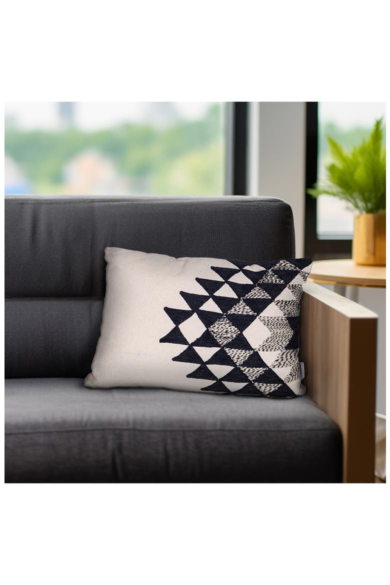 Geometric Accent Pillow, Alternate, color, BEIGE