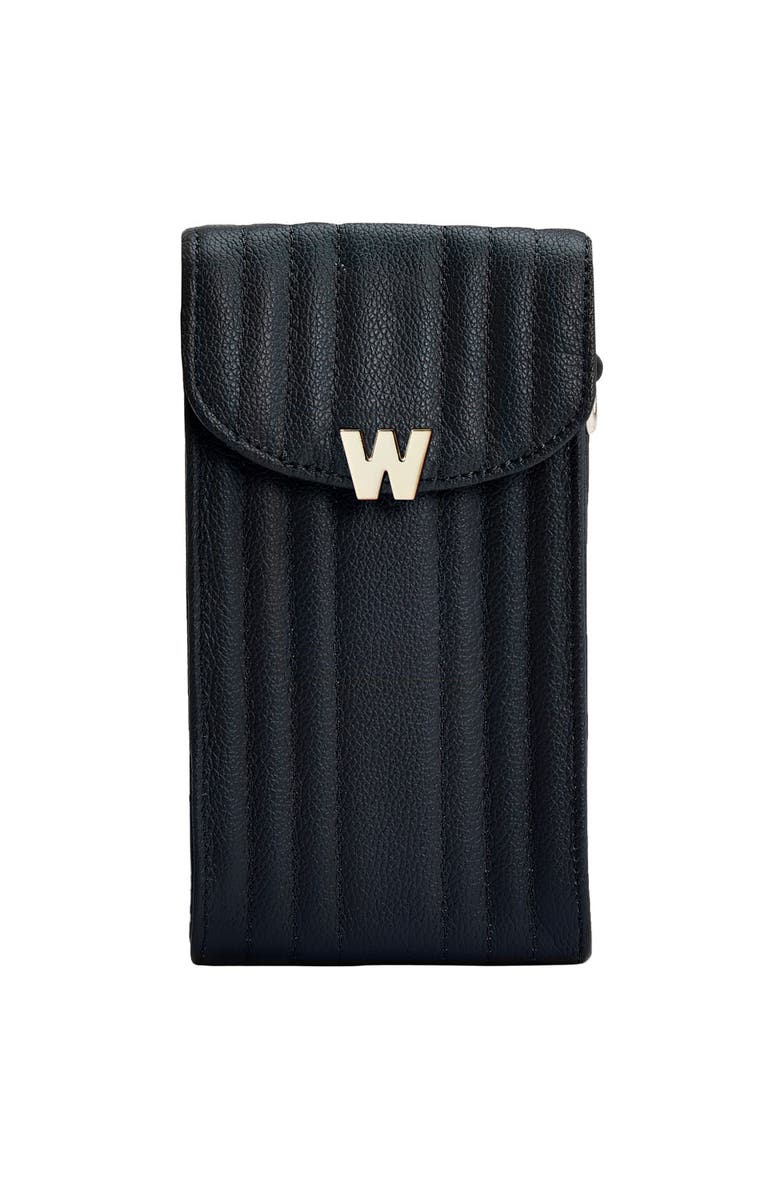 WOLF Mimi Phone Case with Wristlet & Lanyard, Alternate, color, Black