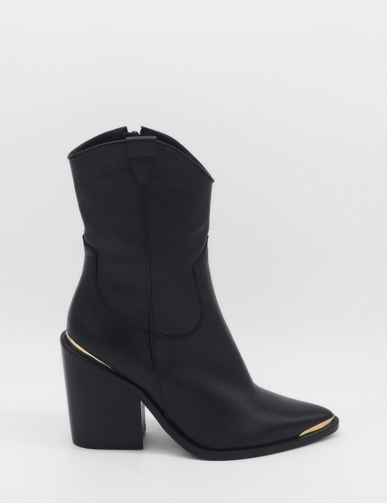 STIVALI NEW YORK Western Cowboy Boots, Alternate, color, Black