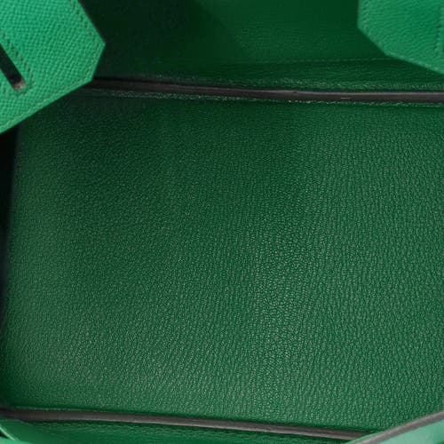 Pre-owned Hermes Hermes Birkin Handbag Green Epsom With Gold Hardware 30 In Green