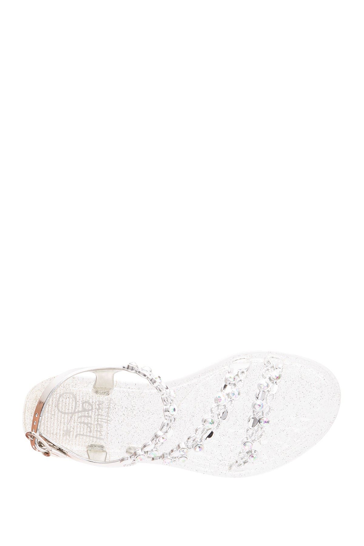 OLIVIA MILLER Embellished Jelly Sandal, Alternate, color, 
