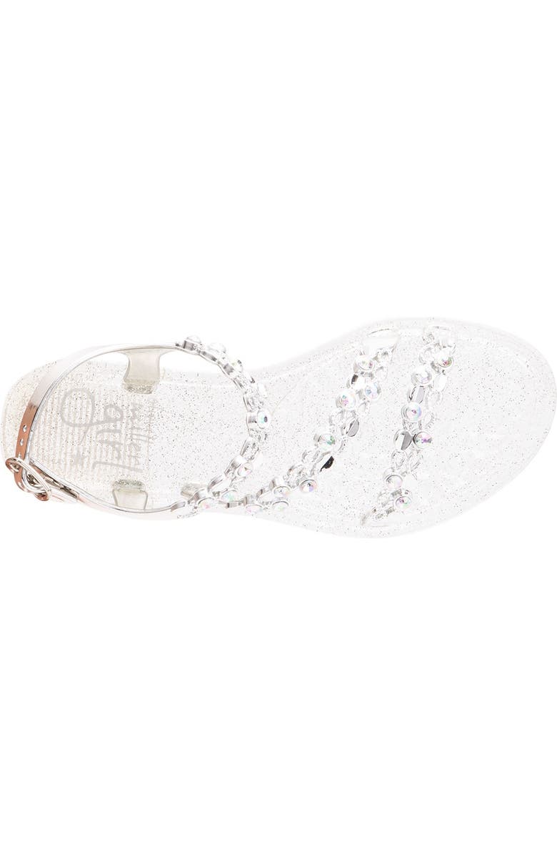 OLIVIA MILLER Embellished Jelly Sandal, Alternate, color,