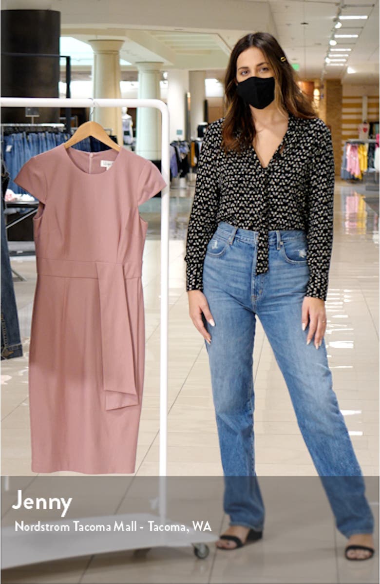 Sash Detail Sheath Dress, sales video thumbnail