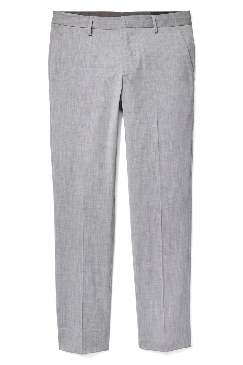 Jetsetter Stretch Wool Dress Pants, Alternate, color, LIGHT GREY
