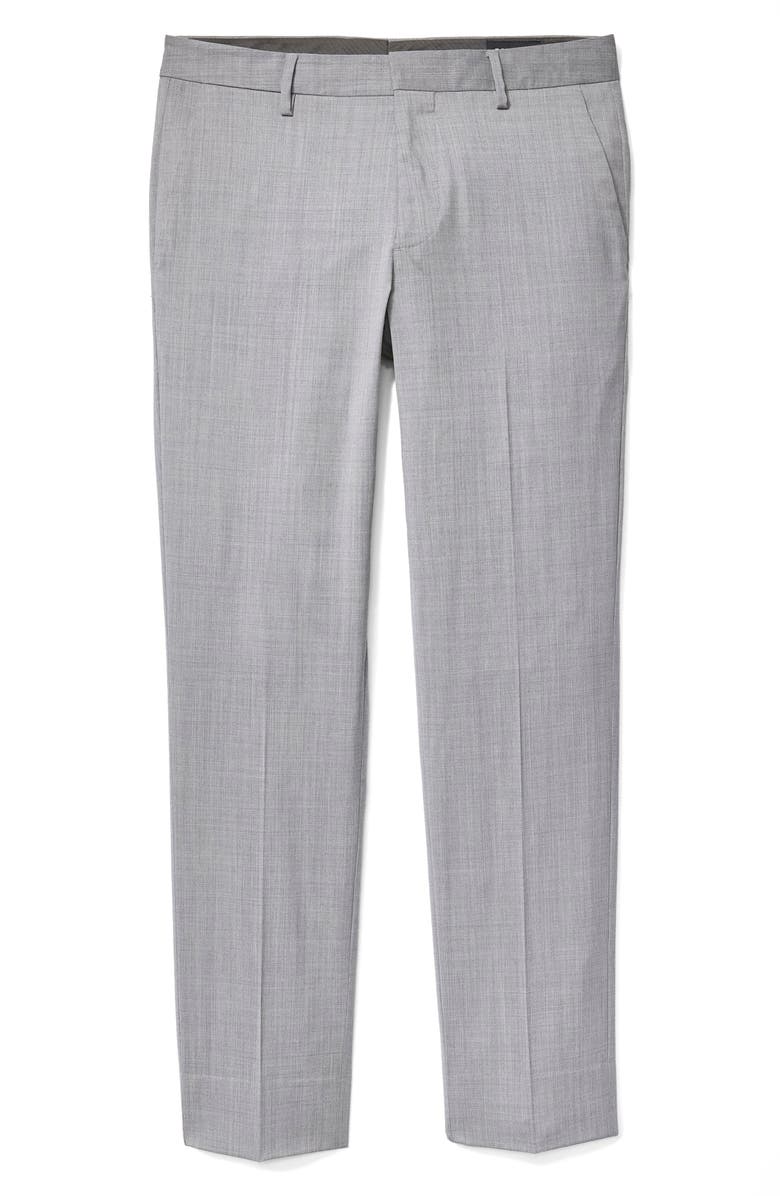 Bonobos Jetsetter Stretch Wool Dress Pants, Alternate, color, Light Grey
