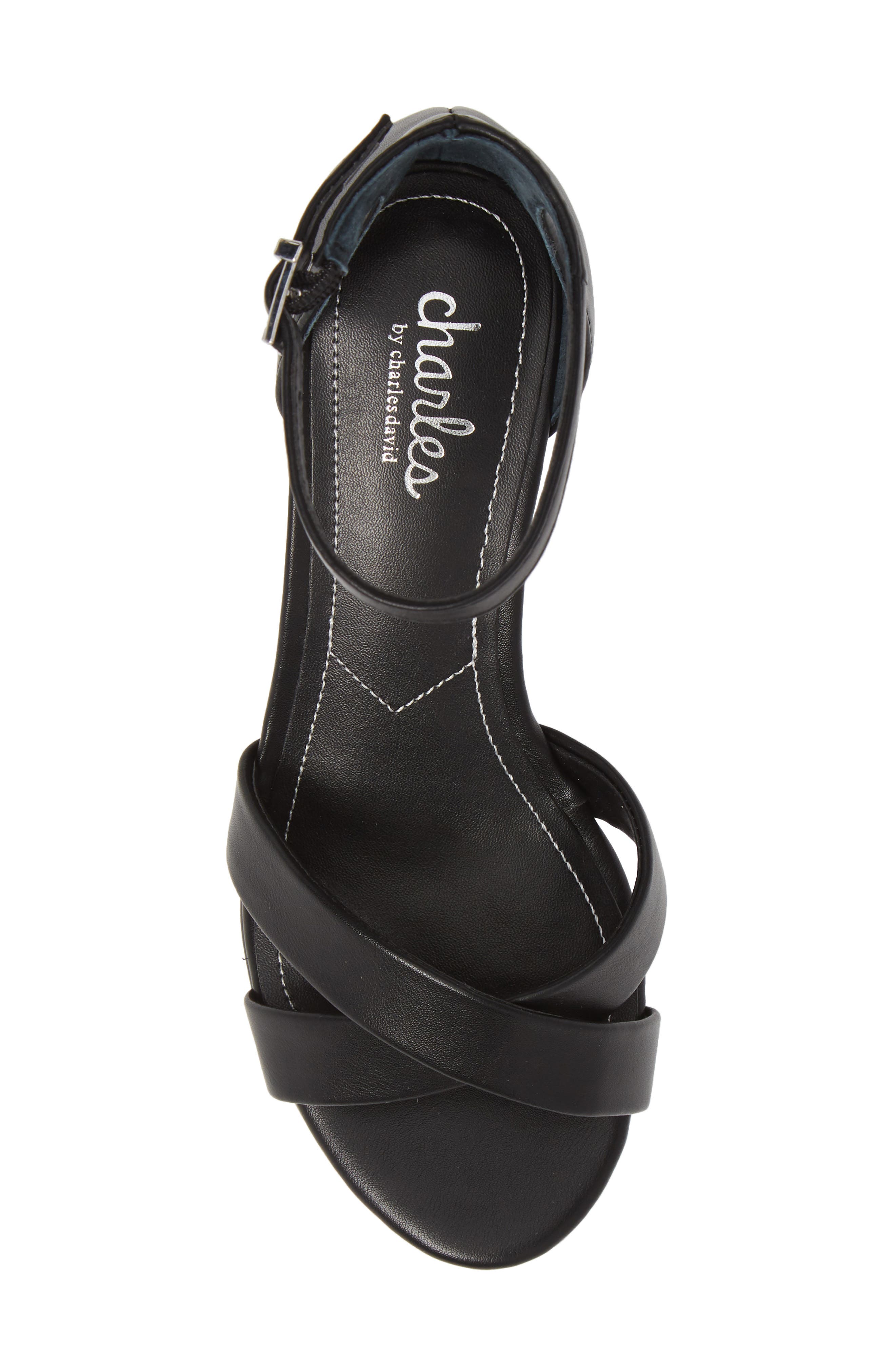 Charles by Charles David Griffin Ankle Strap Wedge, Alternate, color, 