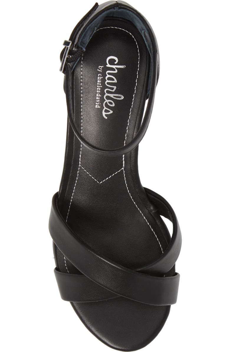 Charles by Charles David Griffin Ankle Strap Wedge, Alternate, color,