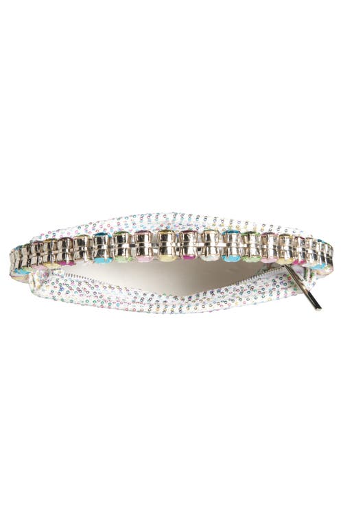 L'alingi Eternity Crystal Embellished Clutch In Multi