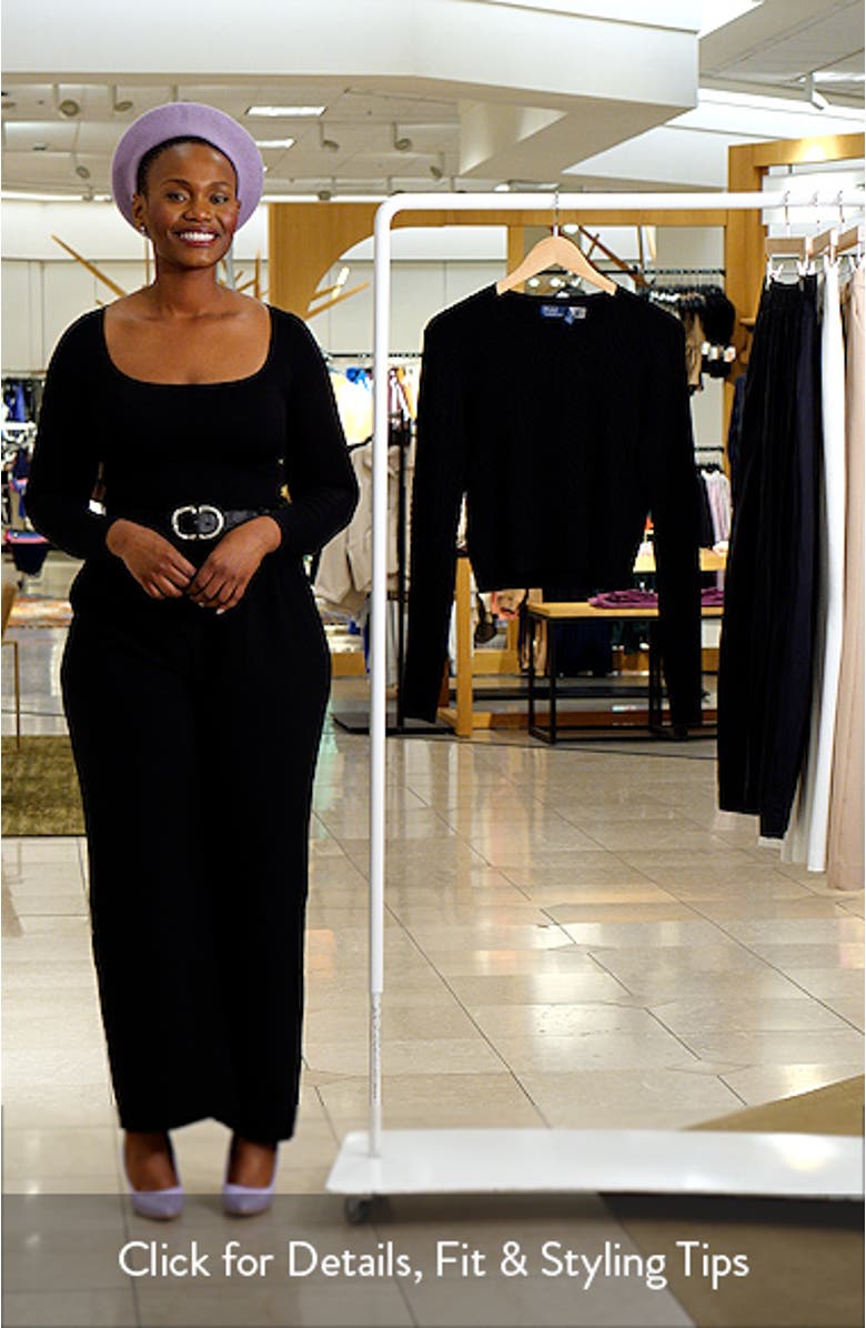 Cable Knit Crop Sweater, sales video thumbnail