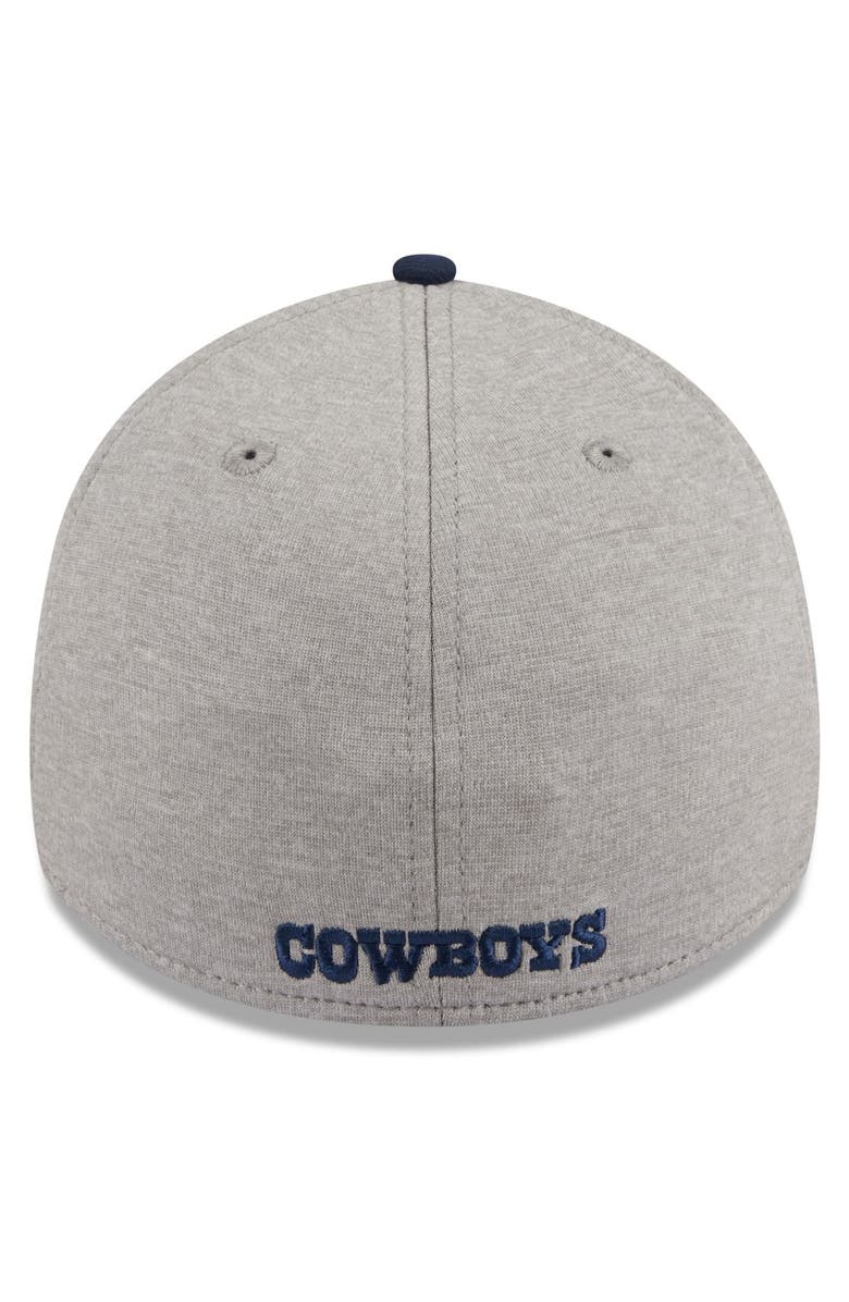 New Era Men's New Era Heather Silver Dallas Cowboys Stripe 39THIRTY Flex Hat, Alternate, color, Silver