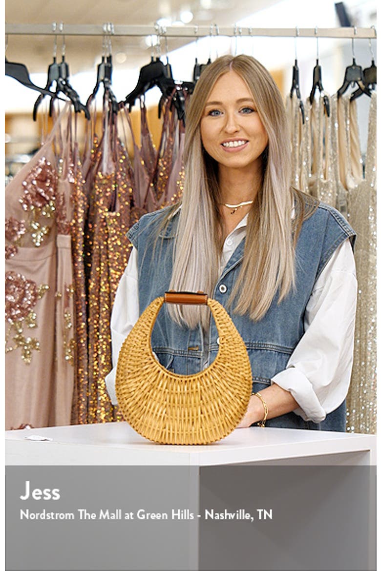 Mini Moon Wicker Bag video