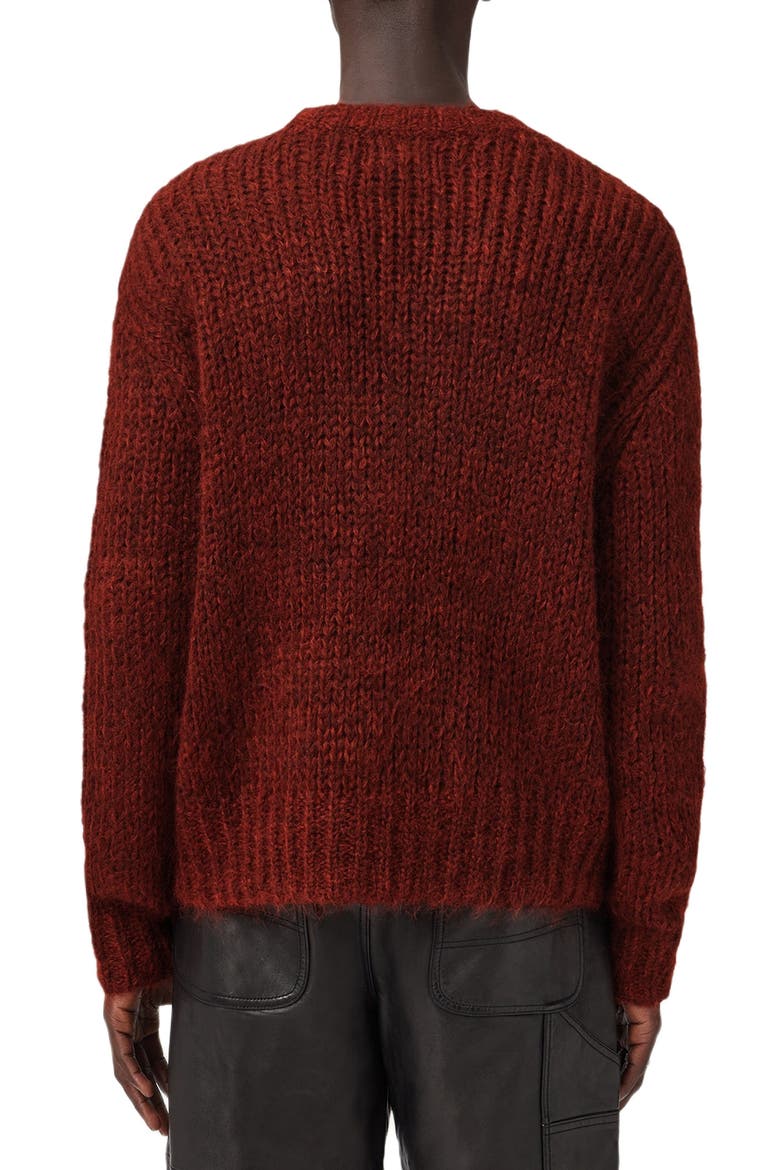 Myles Mohair & Merino Wool Sweater, Alternate, color, RUST RED