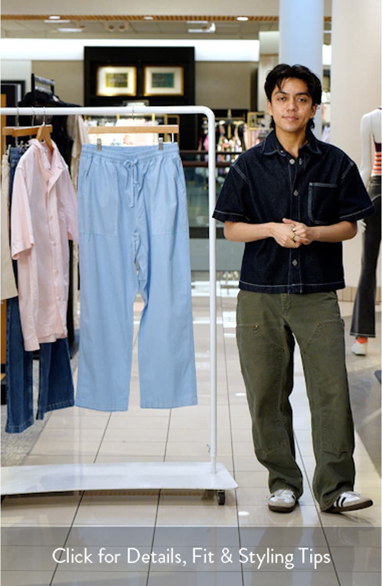 Organic Cotton Poplin Drawstring Chef Pants, sales video thumbnail