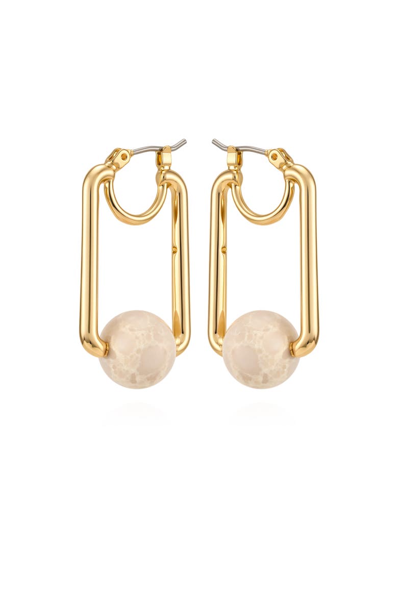 Gold-Tone Serpentine Drop Earrings, Alternate, color, Gold
