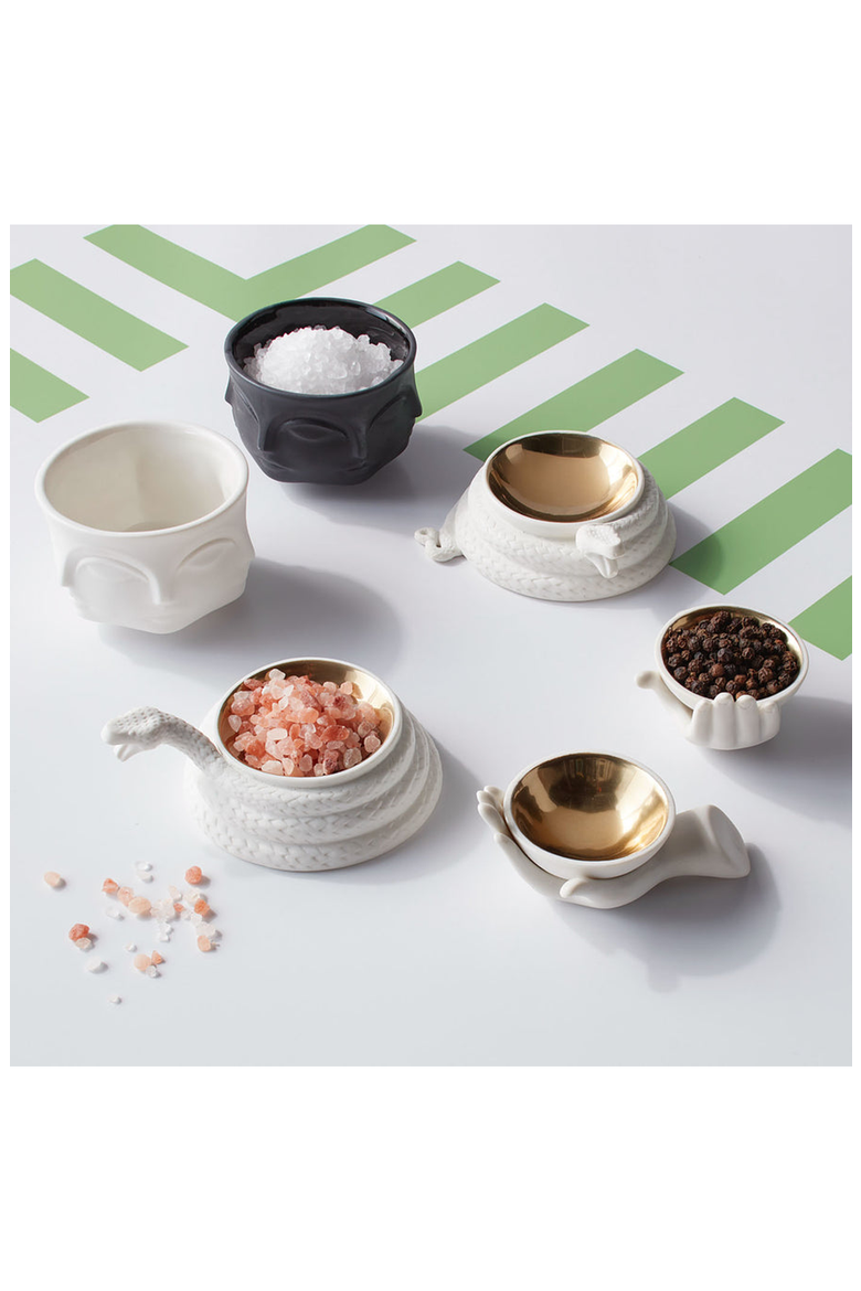 Eve Salt & Pepper Cellars Set, Alternate, color, White / Gold