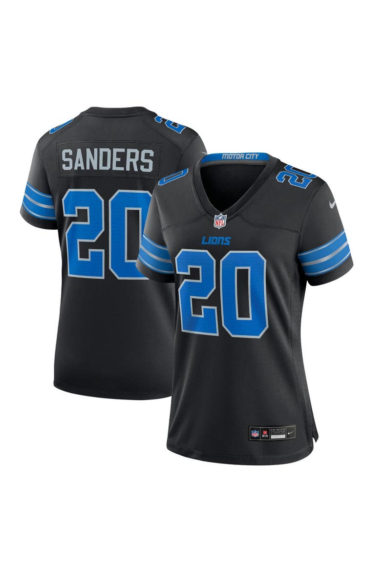 Women's Nike Barry Sanders Black Detroit Lions 2nd Alternate Retired Player Game Jersey, Main, color, Black
