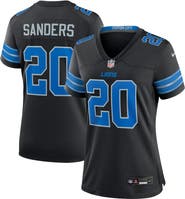 Nike Women's Nike Barry Sanders Black Detroit Lions 2nd Alternate Retired Player Game Jersey