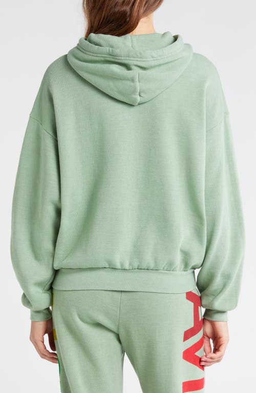 Aviator Nation Logo Hoodie In Green