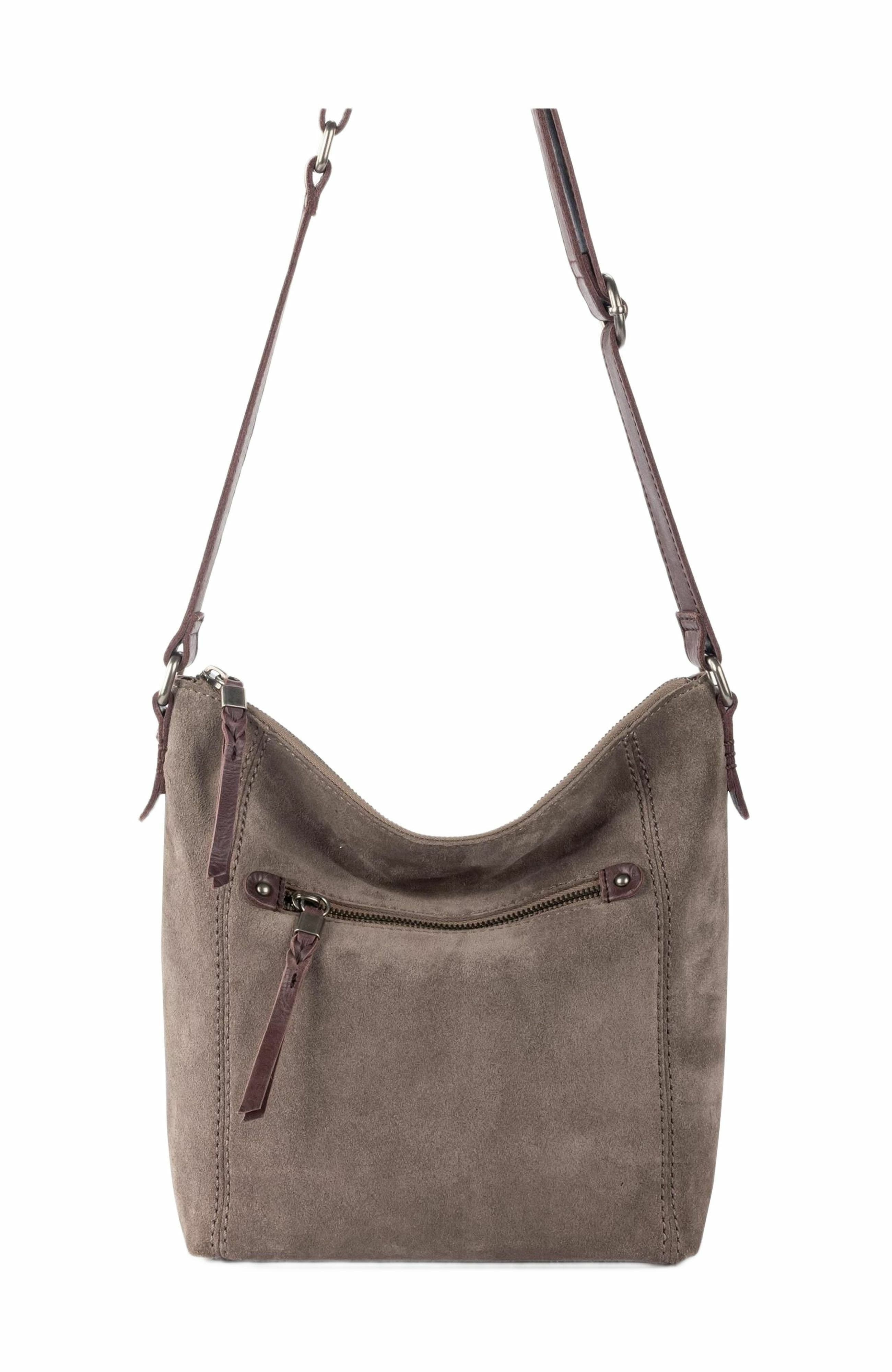 Ashland Leather Crossbody, Alternate, color, Mushroom Suede