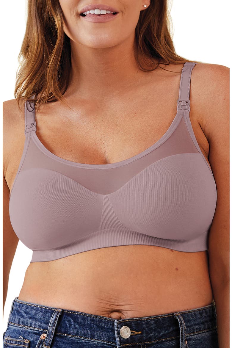 Body Silk Sheer Seamless Maternity/Nursing Bra, Main, color, DAWN