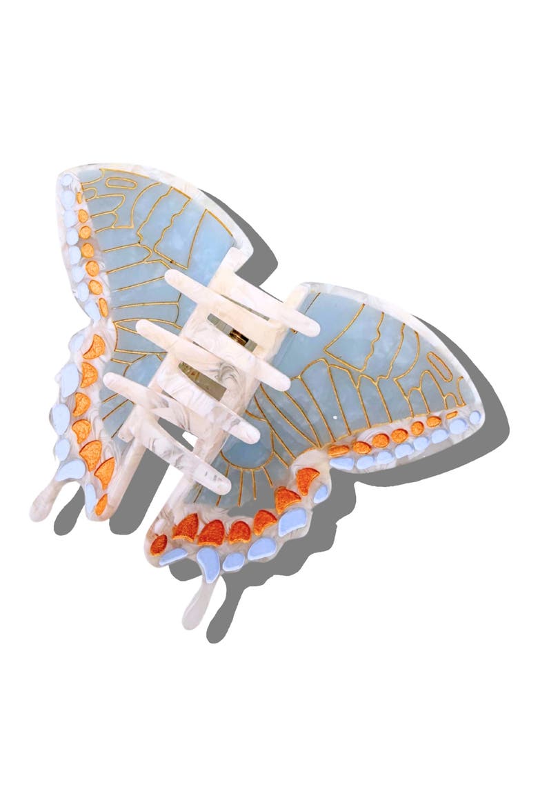 Swallowtail Hair Claw Clip, Alternate, color, BABY BLUE