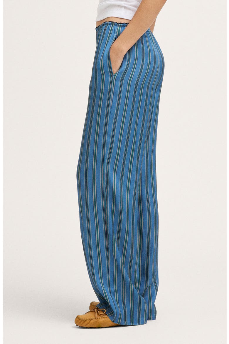 The Devon Pull-On Relaxed Straight Leg Pants, Alternate, color, PORT BLUE STRIPE