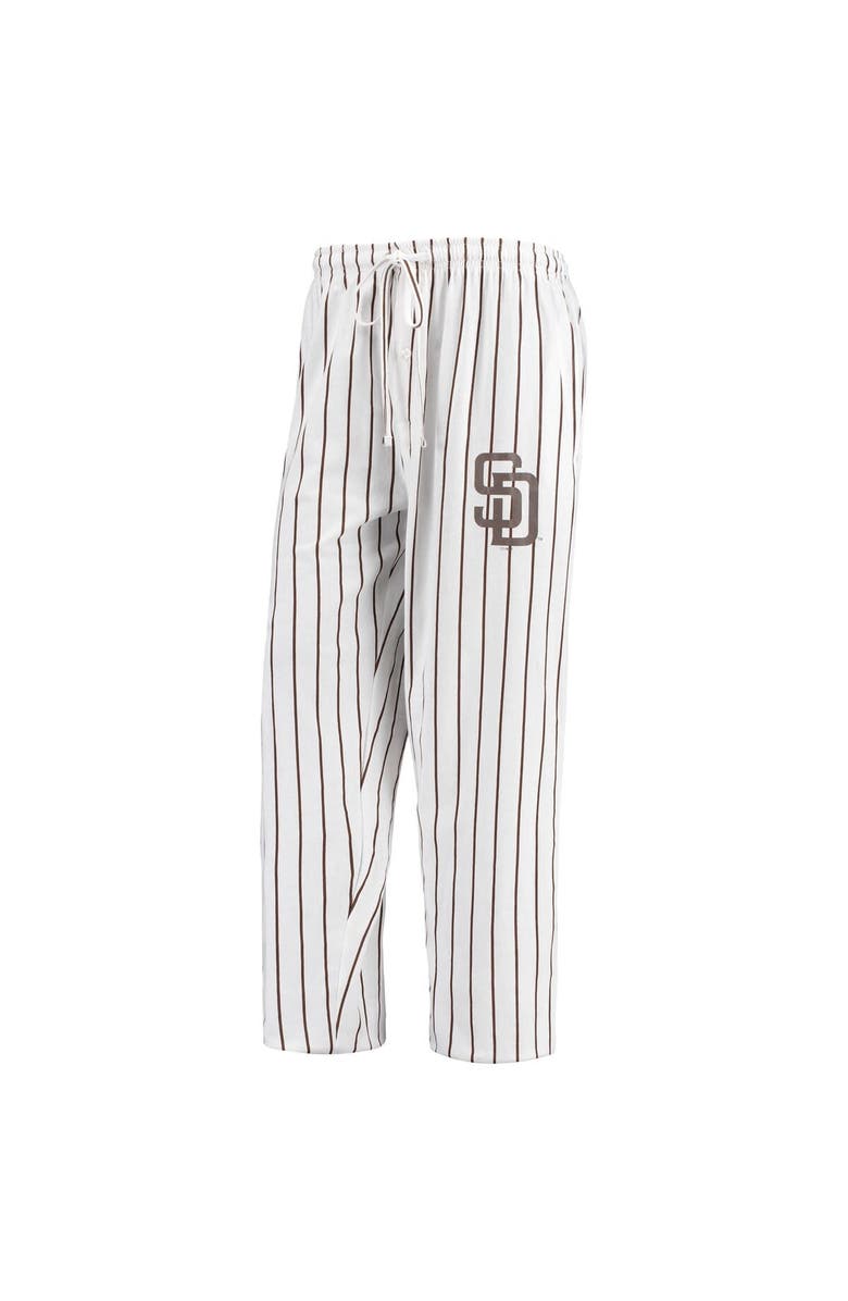 CONCEPTS SPORT Men's Concepts Sport White San Diego Padres Vigor Pinstripe Pants, Alternate, color, White